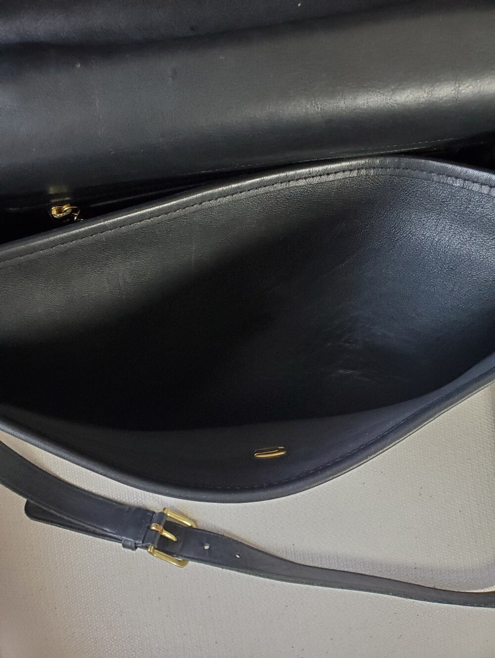 Vintage Coach Black Leather Lexington Briefcase 5265 Authentic - Picture 11 of 13